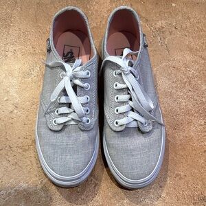 Vans Light Gray Canvas Sneakers
